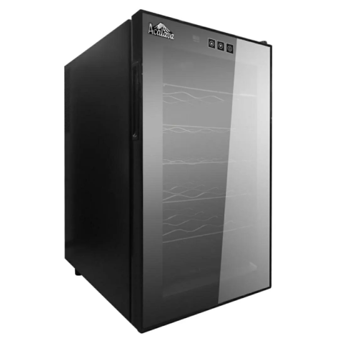 Acalava ALWC-18T48BFW 18瓶 不銹鋼架半透恆溫半導體電子節能制冷酒櫃